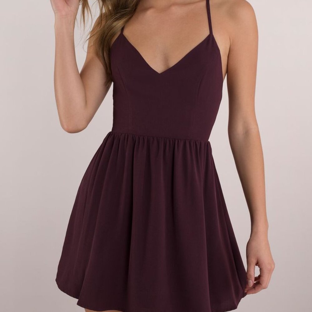 Tobi Sonya Dress XS Wine